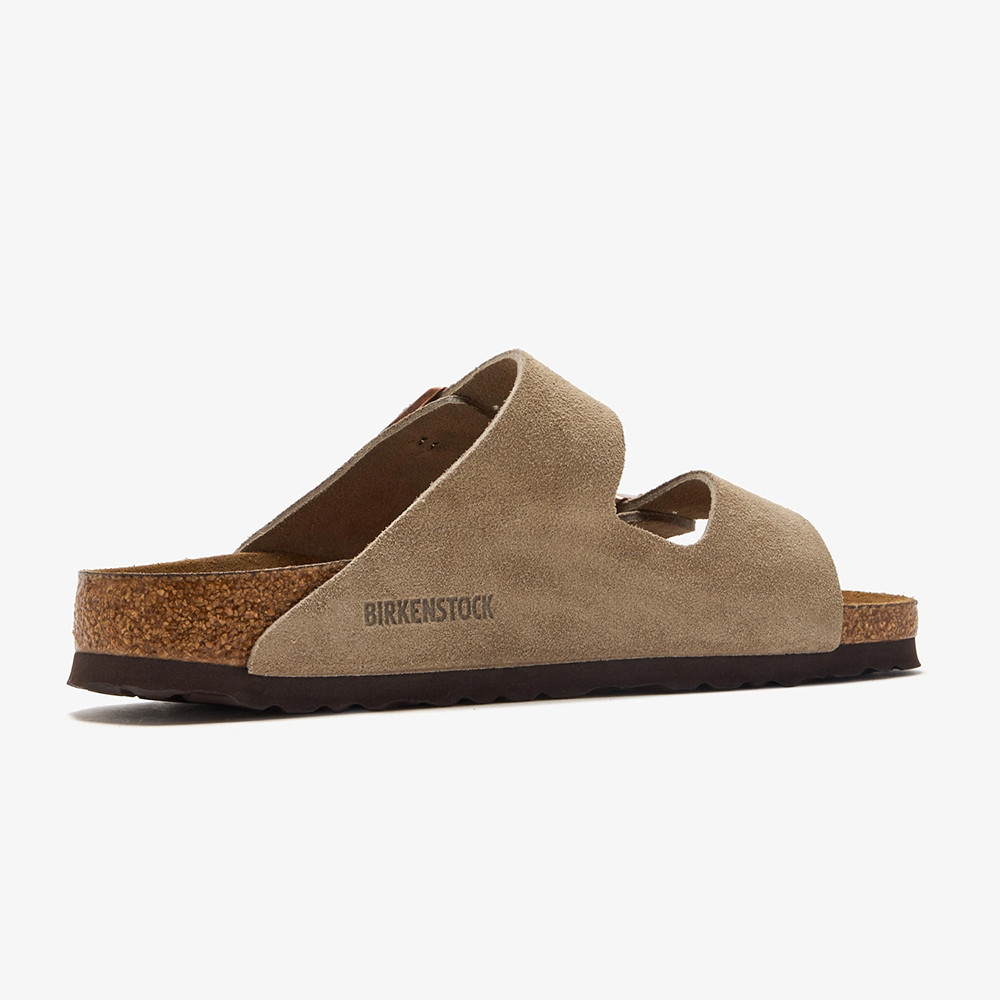 Birkenstock Arizona Suede Taupe Soft Footbed Sandals Women’s Shoes Medium/Narrow