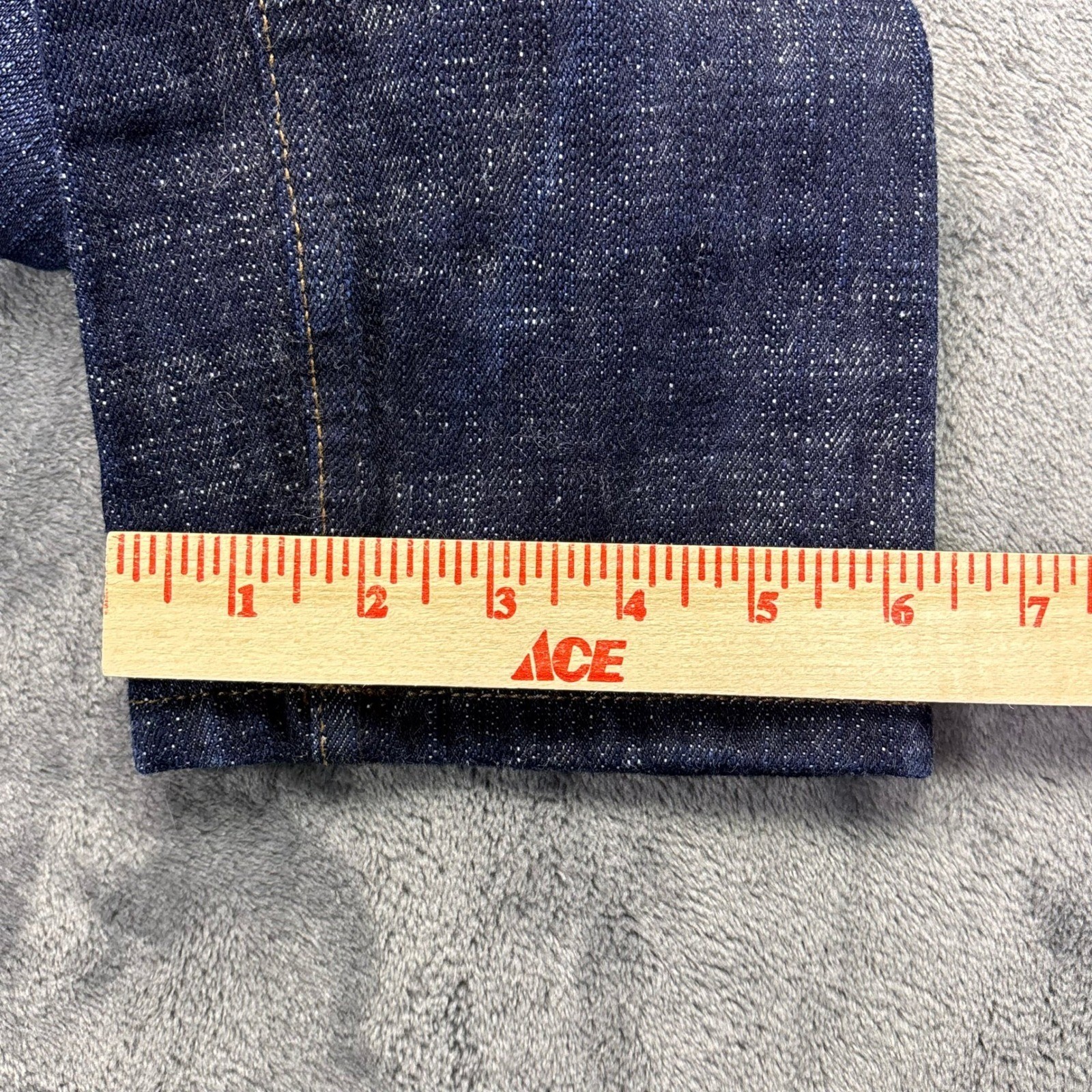Unbranded Brand UB465 Selvedge Jeans Mens 32×32 Tight Fit 16oz Raw Denim
