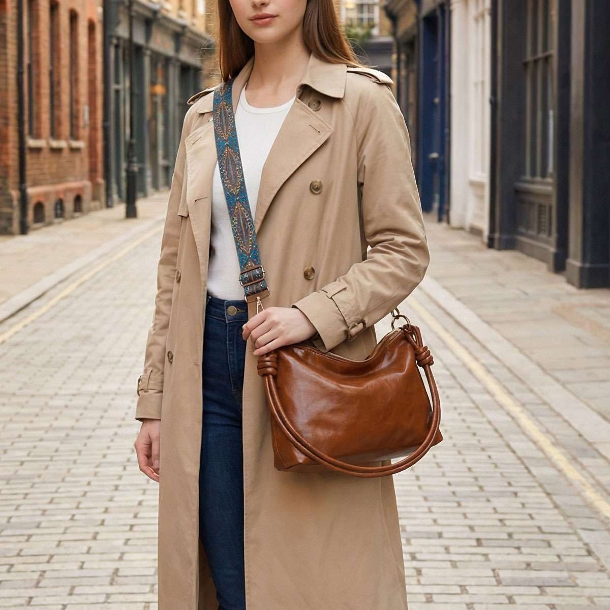 Women Soft PU Leather Tote Bag Commute Handbag Shoulder Messenger Satchel Bag