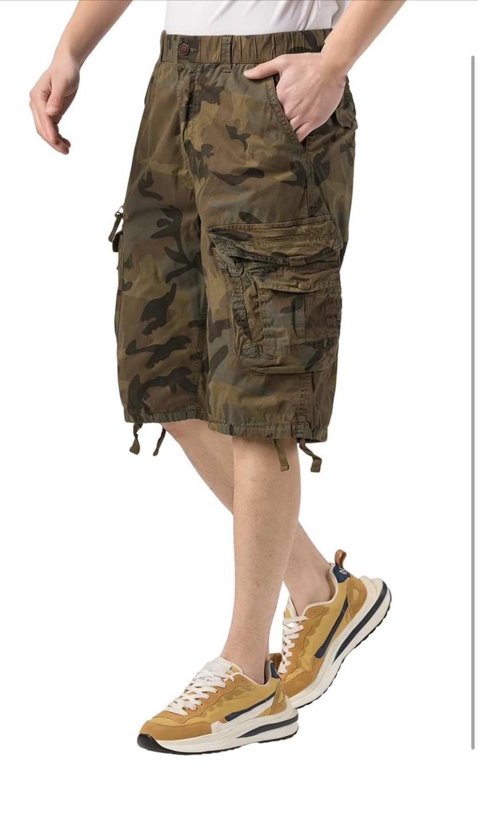 Mens Army Camouflage Shorts Cargo Shorts Half Pants Summer Casual Shorts