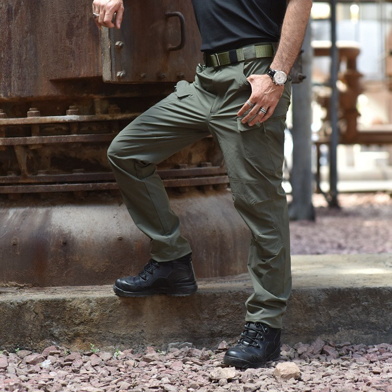 Tactical Cargo Pants Mens Work Pants Combat Outdoor Waterproof Hiking Trousers