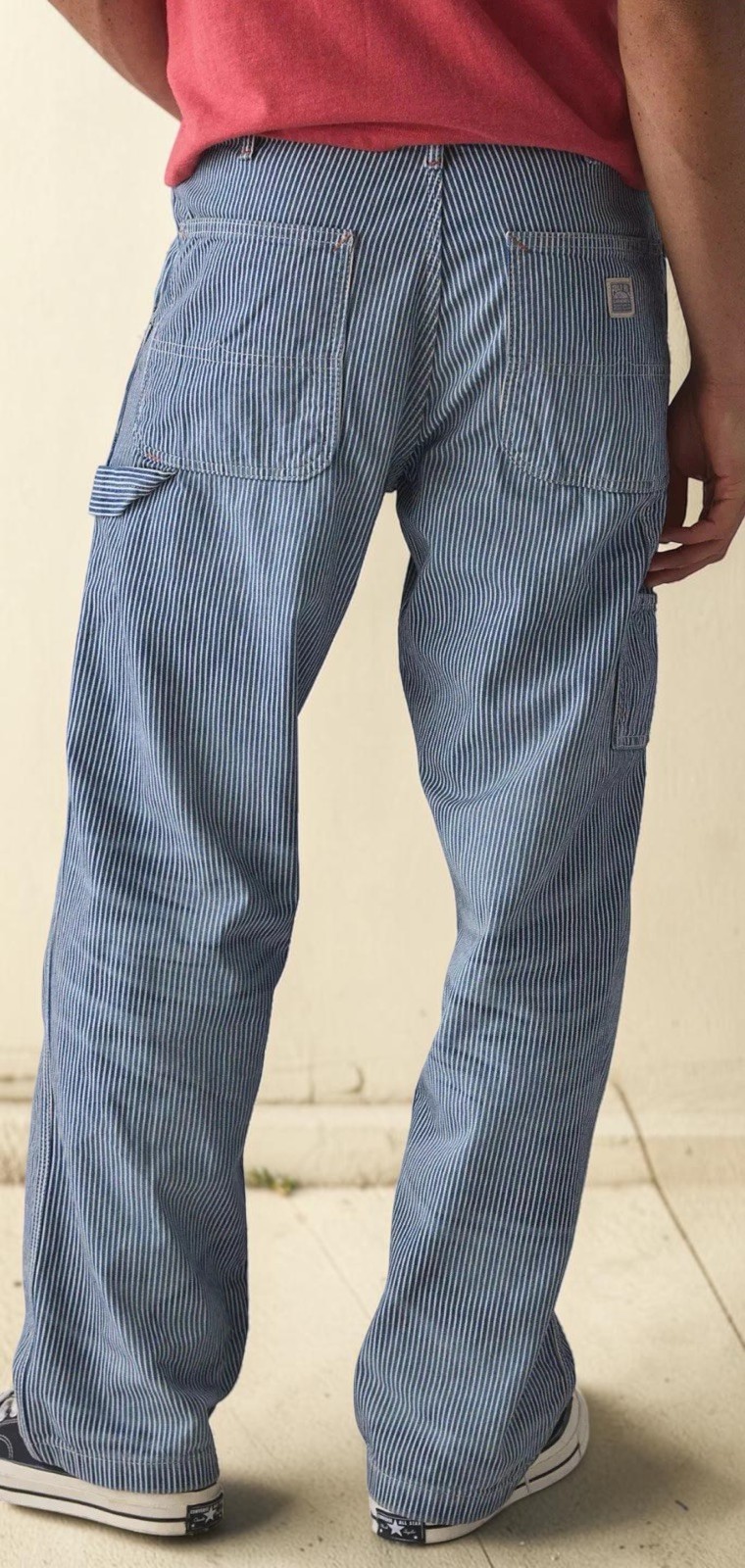 Polo Ralph Lauren Dungaree Carpenter Jeans Hickory Stripe Men’s 36×32 NWT