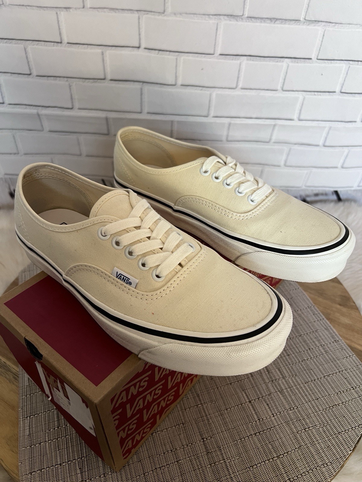 VANS Authentic 44 DX Anaheim Factory Classic White Canvas Mens 8 Womens 9.5 2020