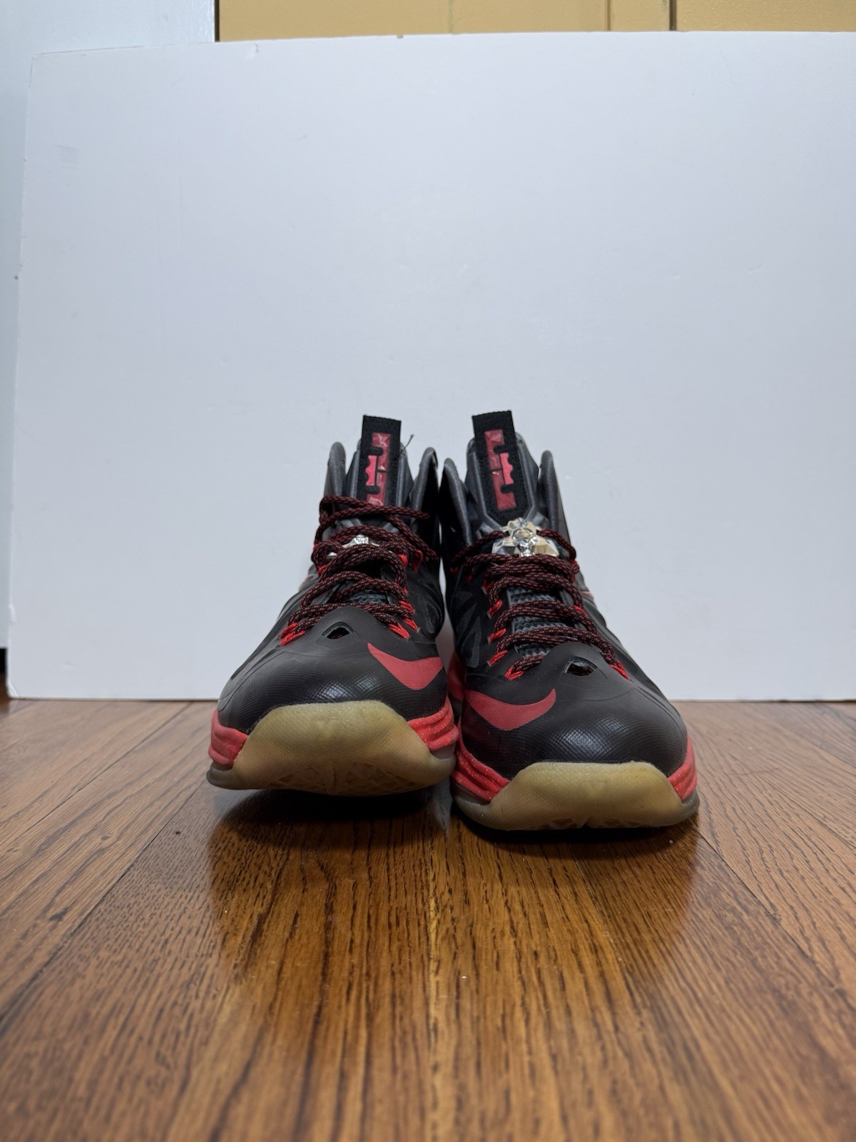 Nike LeBron 10+ Sport Pack “Pressure” Black Red 2021 542244-001 Mens Size 10