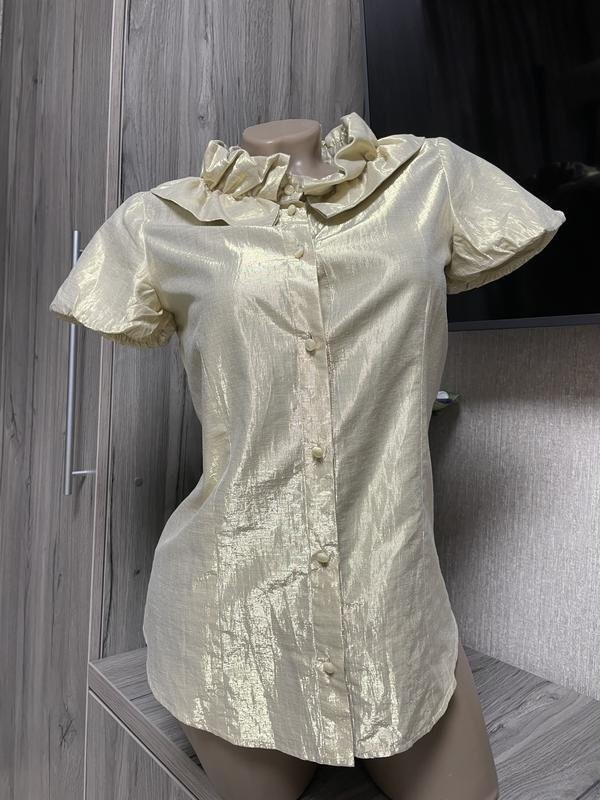 Women Moschino shirt gold 36/S/44