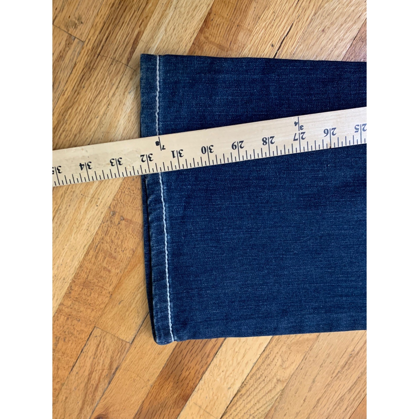 Ariat REAL Men’s Denim Dark Wash Bootcut Jeans 31R Contrast Stitch Stretch