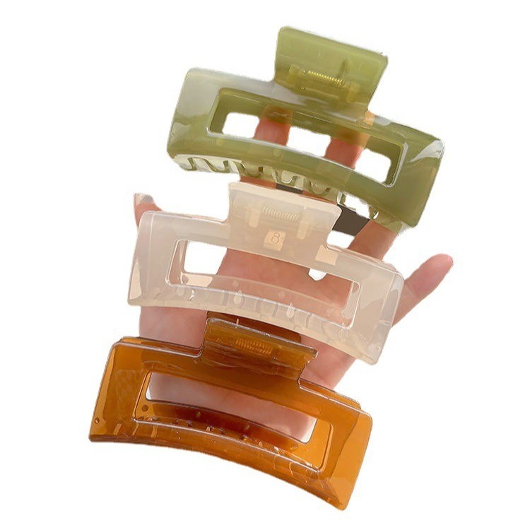 3PCS 5in Large Rectangle Hair Claw Clips for Thick Hair Non-slip for Women Girls
