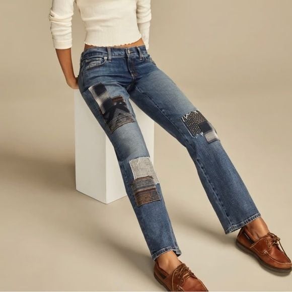 Lucky Legend Easy Rider Jeans. Color: Patch Match Wash. Size 2/ 26 R