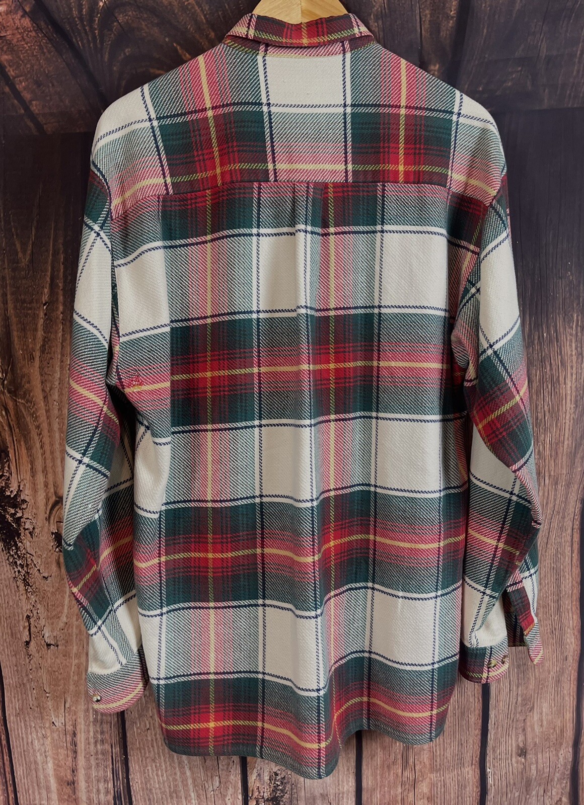 HATICO PERFORMANCE LONG SLEEVE PLAID FLANNEL 100% BAUMWOLLE COTTON SIZE MENS M