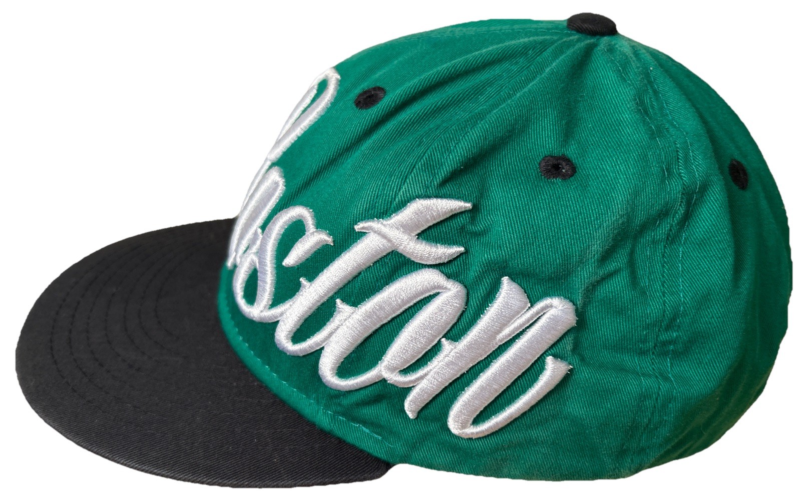 Boston Celtics Hat Cap Snapback Green Embroidered Spell Out Kbethos