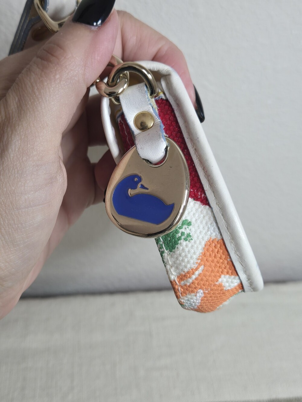 Dooney And Bourke Paint-Splatter Canvas Wristlet – Multicolor