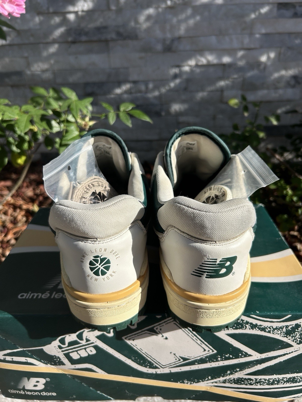 9.5 – New Balance 550 x Aimé Leon Dore ‘Green Yellow’ 2021 [BB550A2]