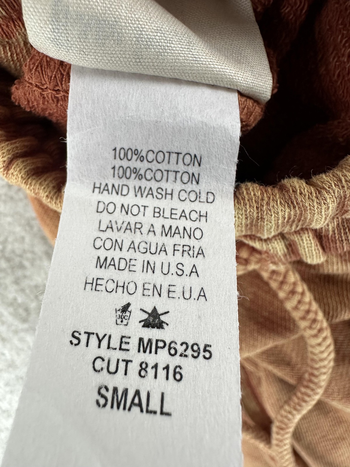 Three Bird Nest Pants Womens S Brown Harem Terry Cotton Pleated Drawstring