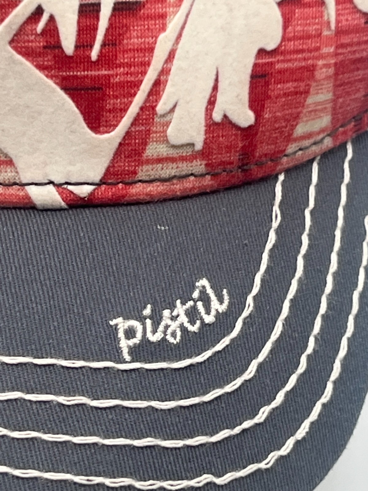 Pistil Multicolor Moutain Range Red/White Hat – Adjustable Cap Trucker Hat