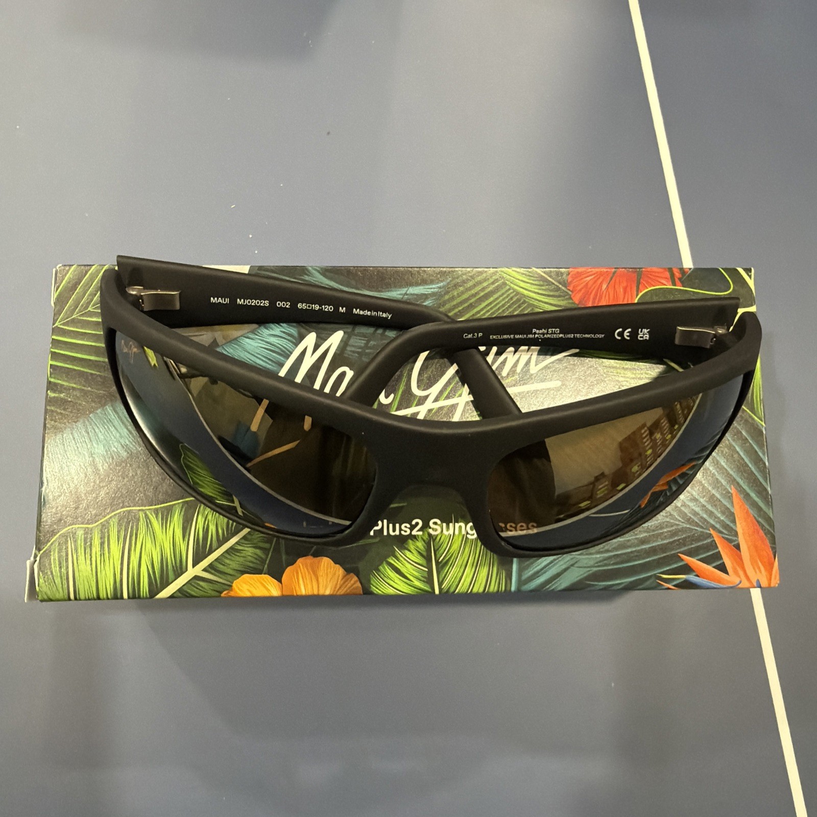 Maui Jim Men’s Peahi 65mm Black Polarized Sunglasses MJ0202S-002