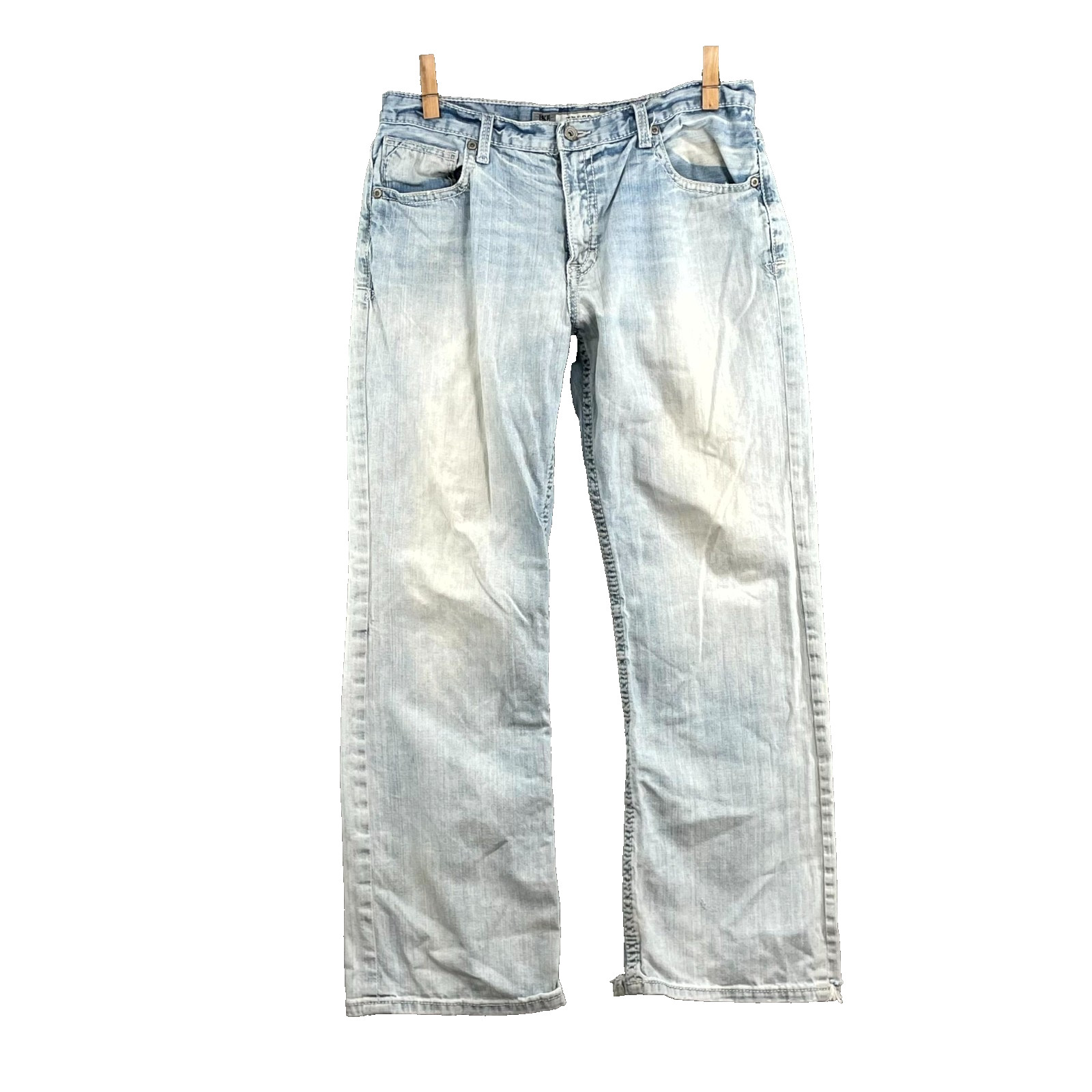 Buckle BKE Tyler Jeans Men 34×30* Light Denim Distressed Skate Grunge Streetwear
