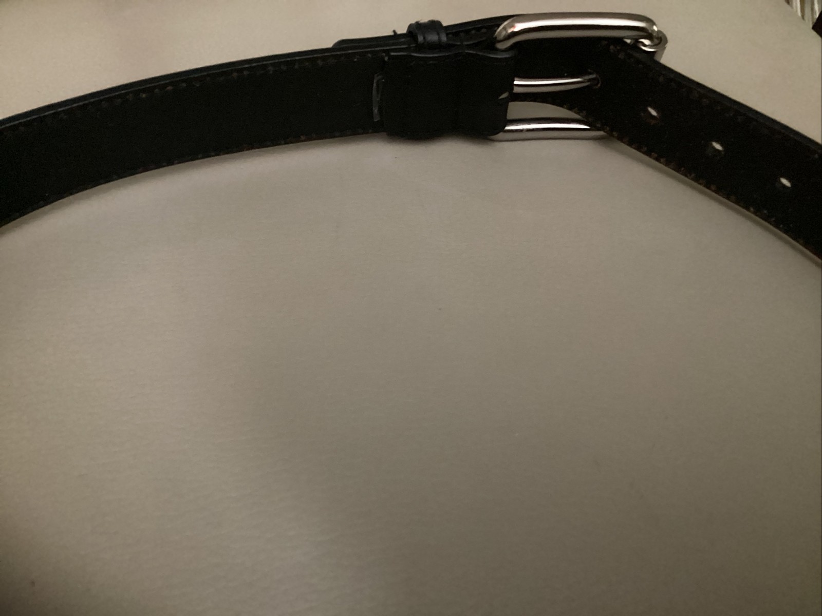 Michael Kors Black Leather Belt Style #554581 Medium 41 Inches Long VG Condition