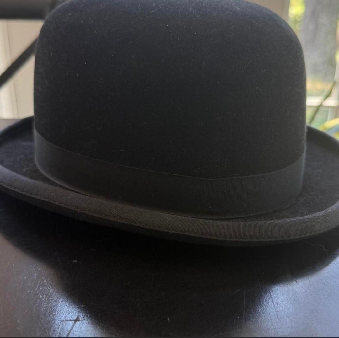 Vintage 1990s Hats in The belfry bowler Hat 6x beaver Fur Felt