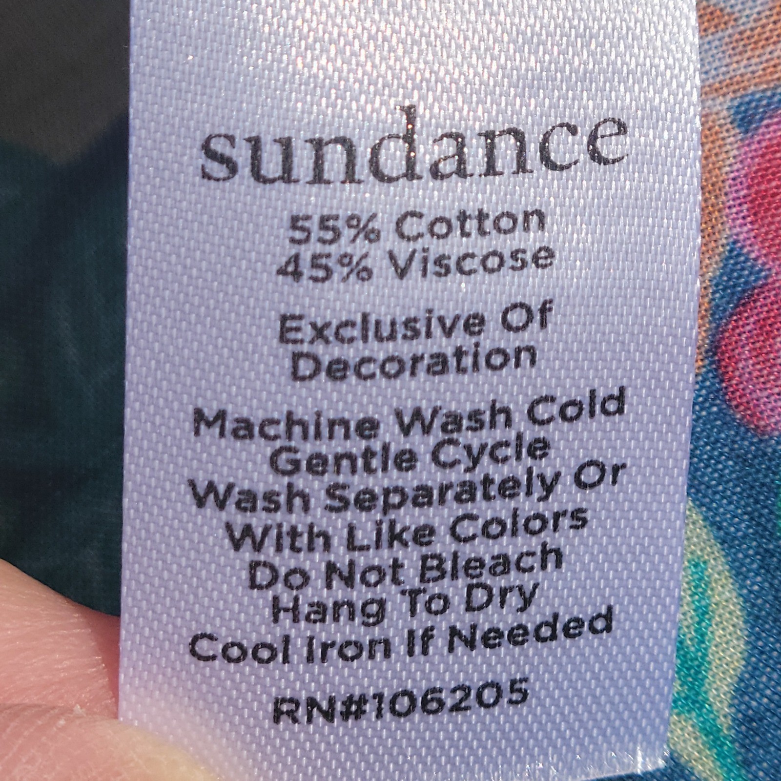 Sundance Rosie Vine Floral Long Puff Sleeve Button Up Blouse PXS Blue Green Boho