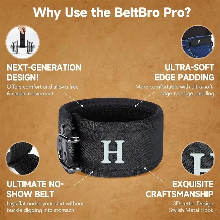 1-3PCS Tactical Metal Hook Elastic Belt Buckle-Less Invisible Waist Belt Closure