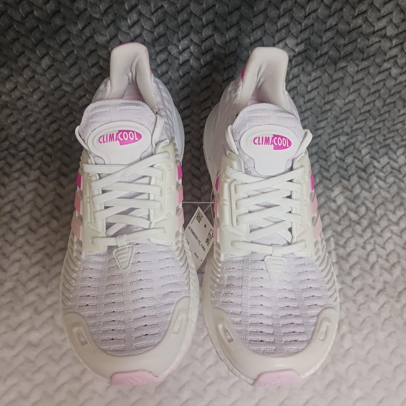 Adidas Ultraboost CC_1 DNA ClimaCool Men’s Running Shoes White Clear Pink Sz 6.5