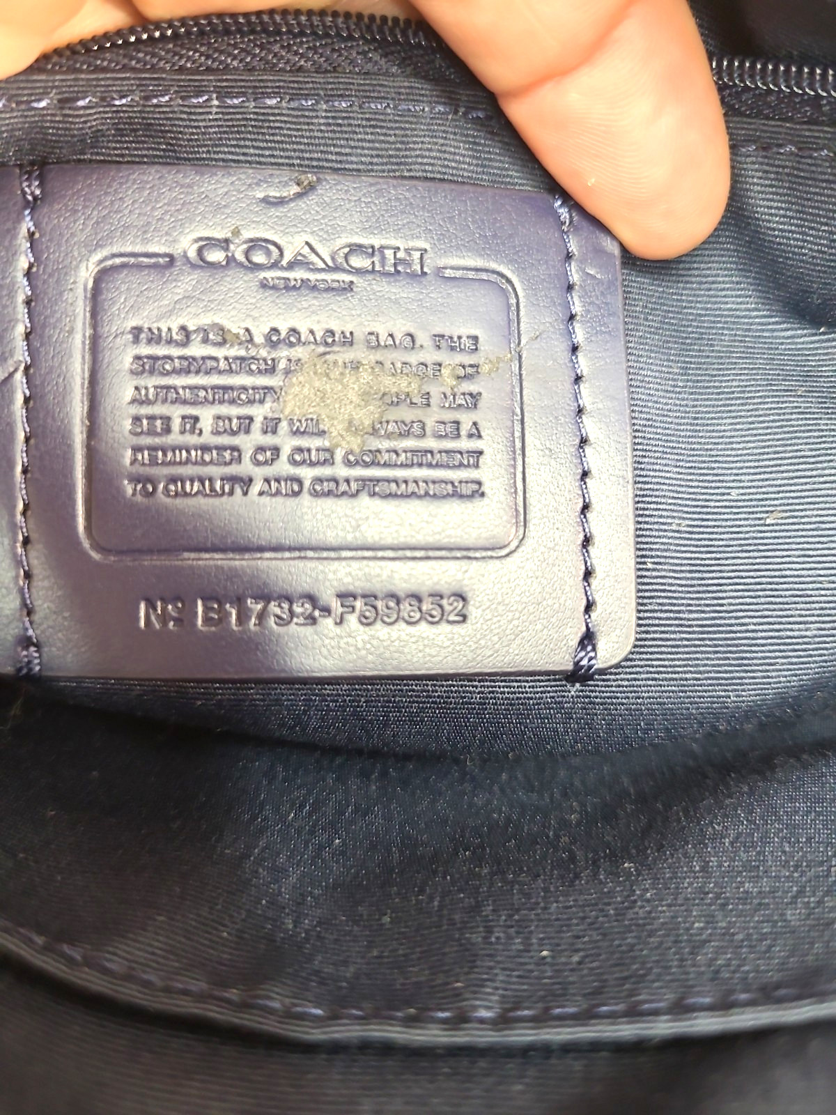 Coach Colorblock Mini Sierra Satchel – Midnight Navy Chalk – F24589 EUC