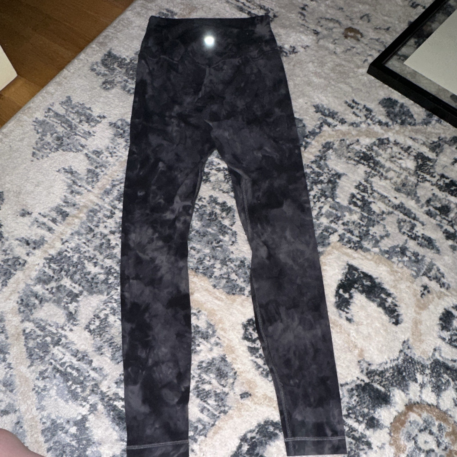 lululemon Women’s align Leggings Size 4 Black/Gray Tie Dye