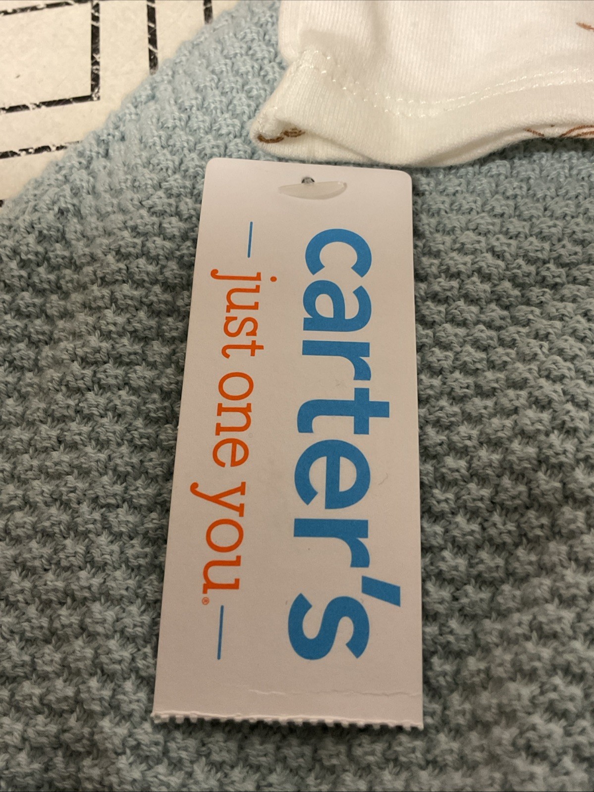 🥥 Carter’s Cable Knit Shirt Overall Set Spring Easter Duck 3pc 12M🆕AS SHOWN👇