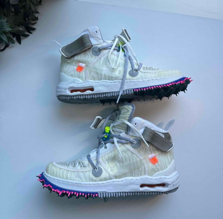 Nike x Off-White Air Force 1 Mid SP Virgil Abloh D06290 100 White Size 9.5