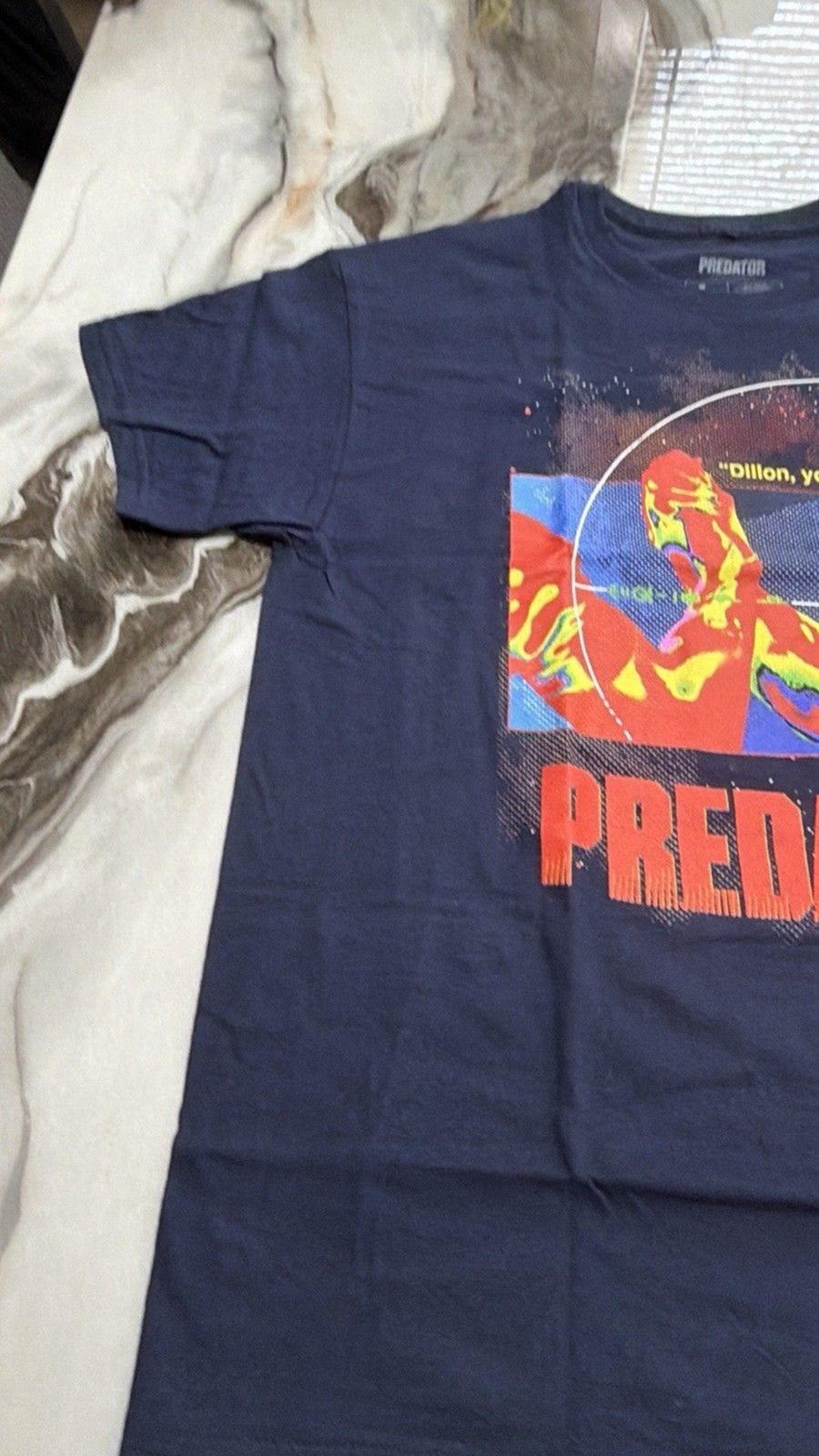 Predator T-Shirt Loot Crate Exclusive Dillon Handshake Thermal Vision Size L