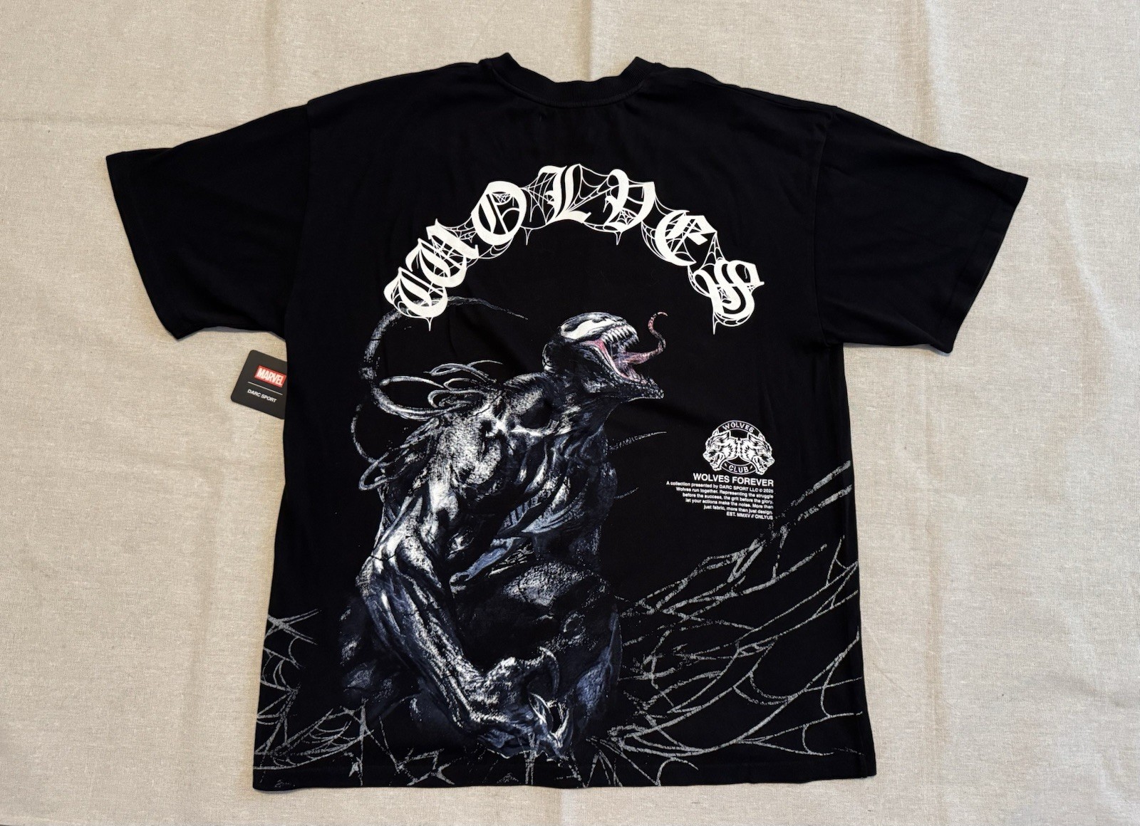 Wolves Darc Sport x Marvel “Venom Chopper” Oversized Tee