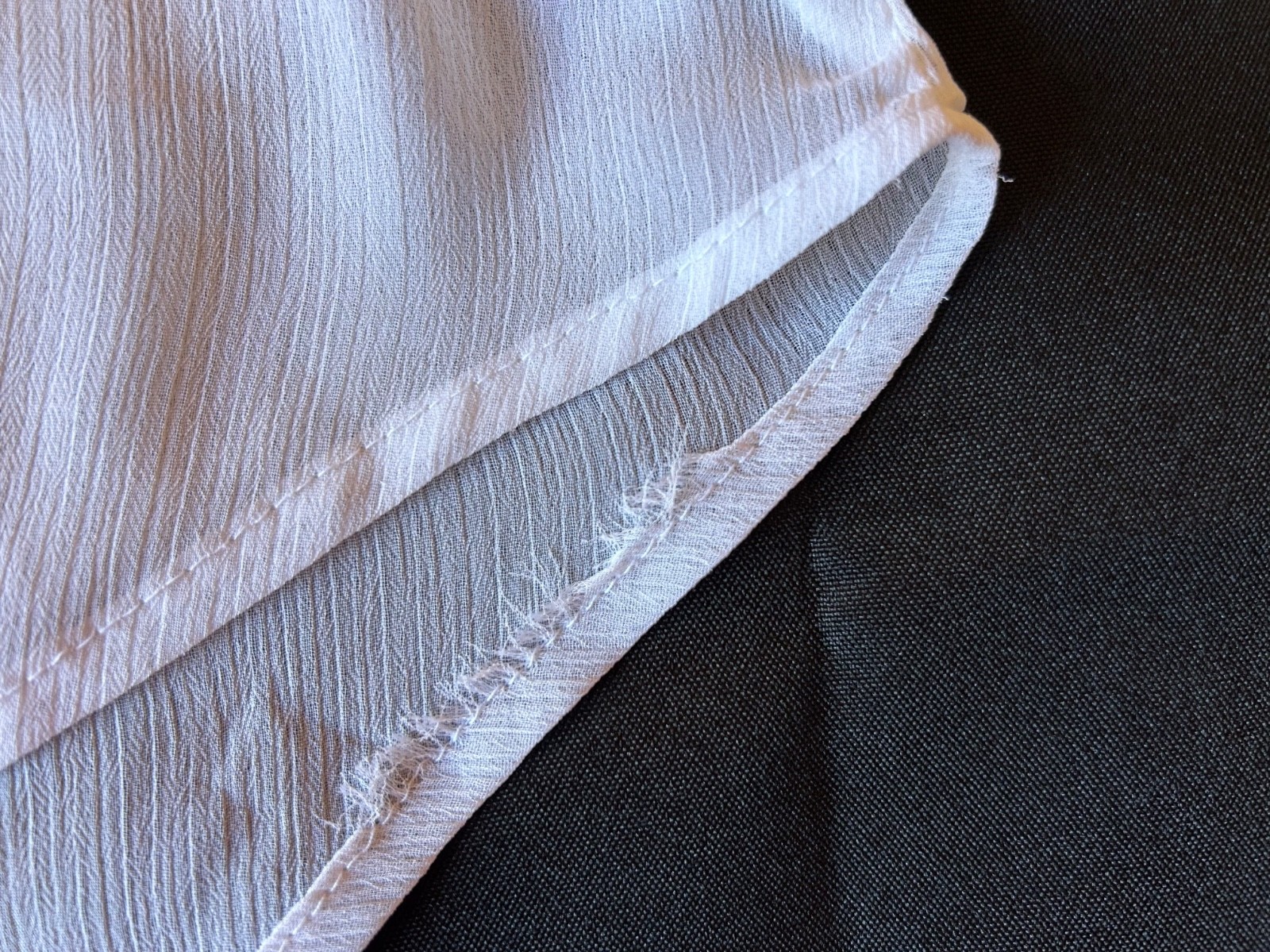 l.e.i. medium sheer white blouse