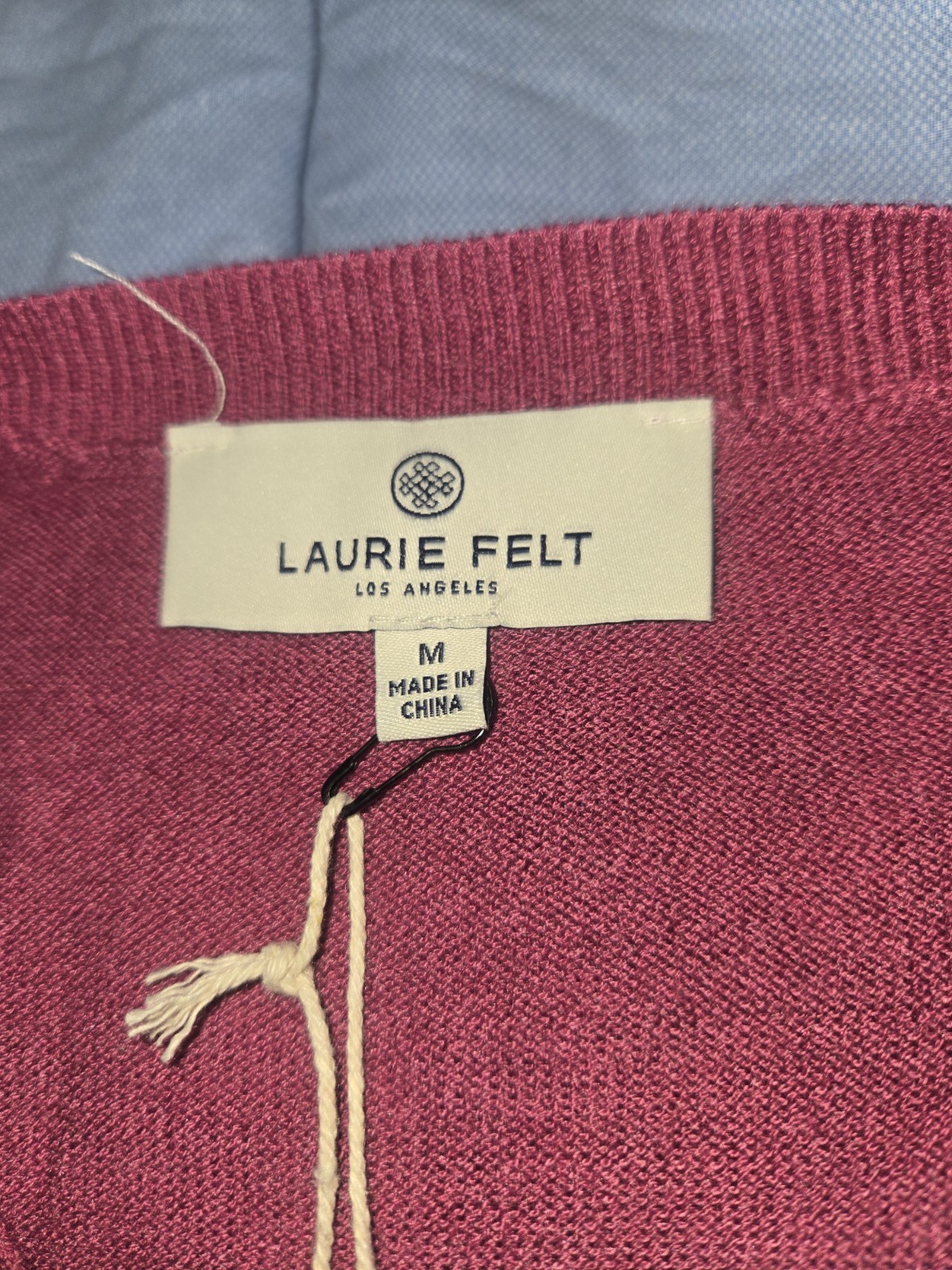 Laurie Felt LA Sweater Size Medium Pink Daisy Print Cashmere Blend