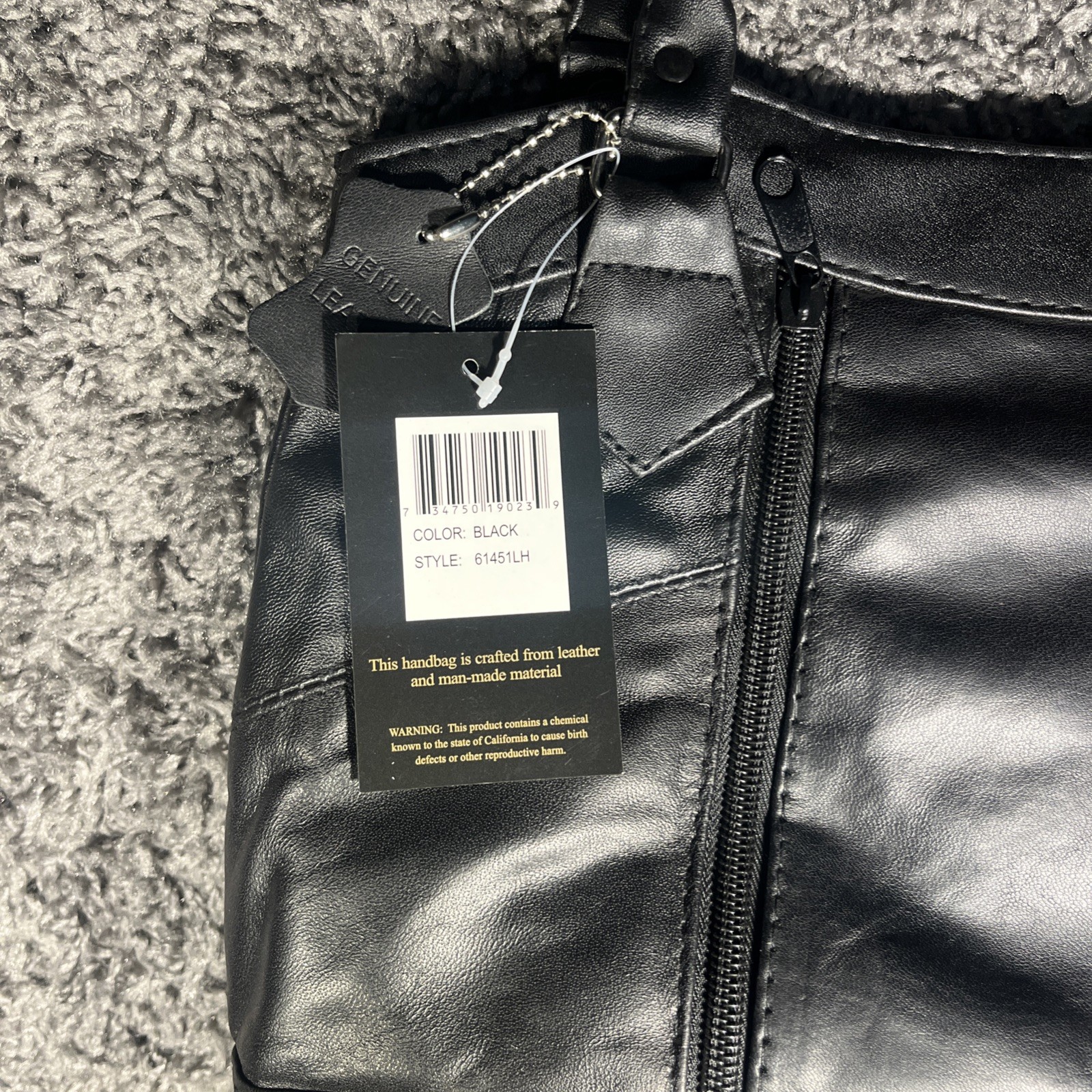 d’margeaux Black Handbag 61451Lh Leather And Man-Made Material Soft
