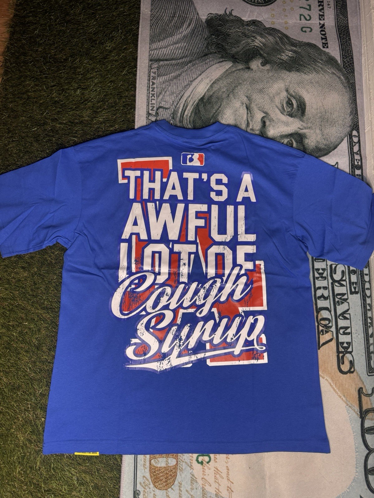 Cough Syrup Los Angeles Dodgers MLB Baseball Blue T-Shirt Graphic