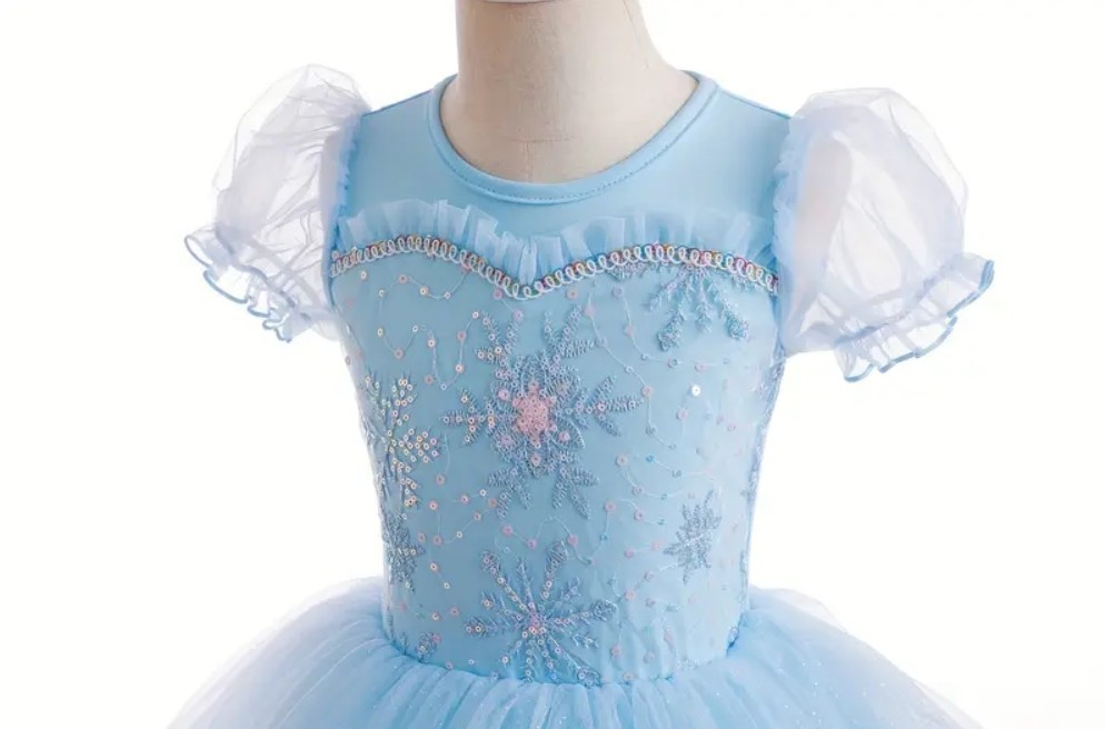 NEW Princess Elsa Frozen Tutu Romper Leotard Dress Girls Costume