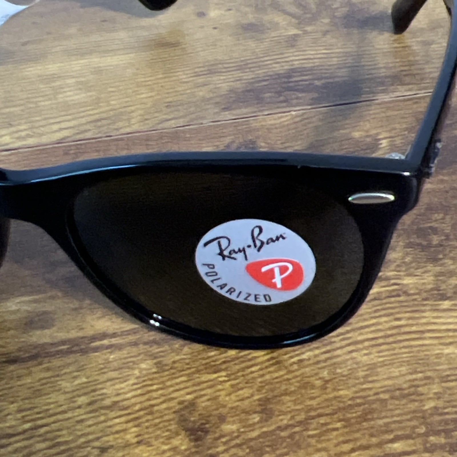 Ray-Ban P RB2185 Wayfarer Classic 901-58 Black Frame Green Polarized Sunglasses