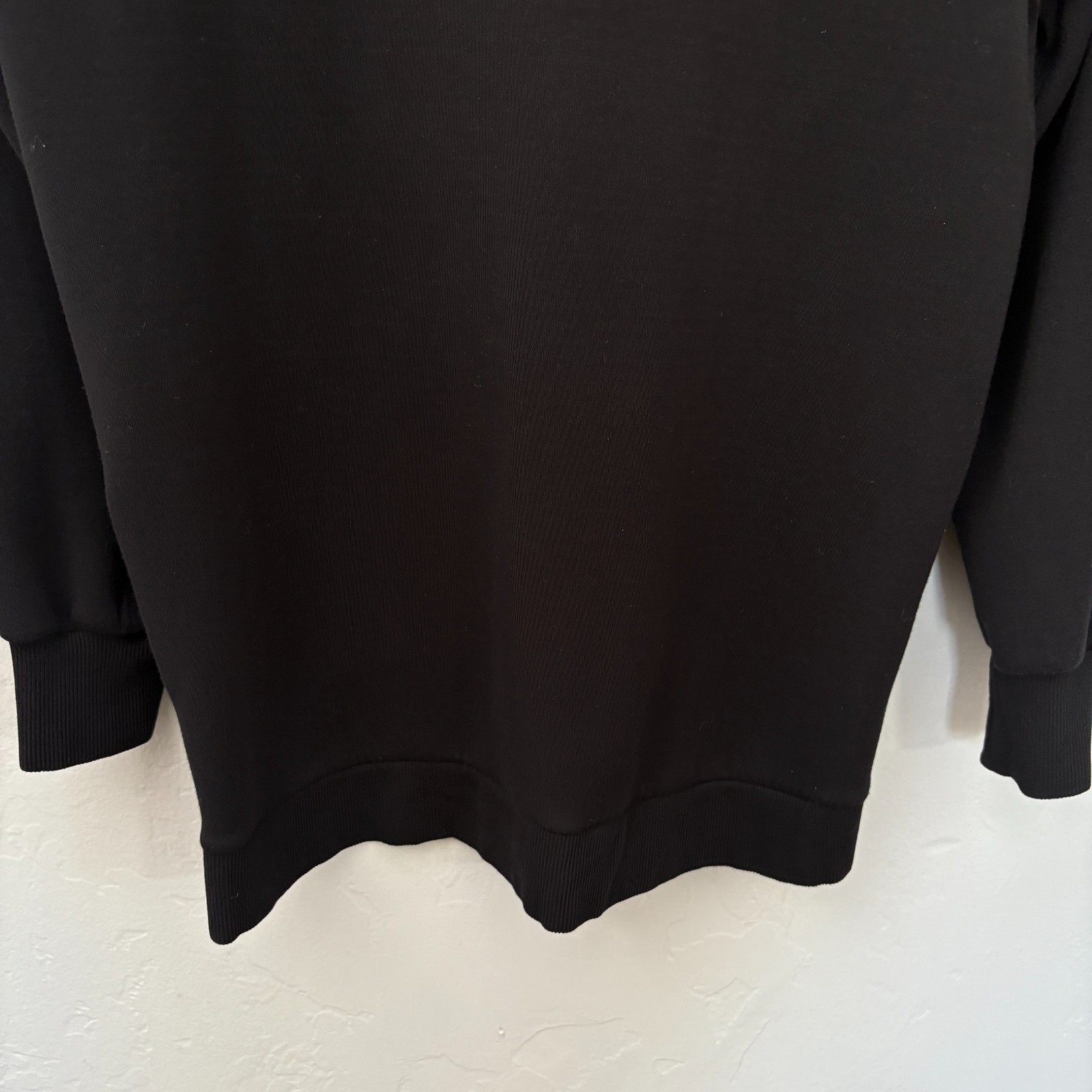 Varley Doublesoft Charter Sweatshirt 2.0 Women Size Medium Black Pullover FLAW