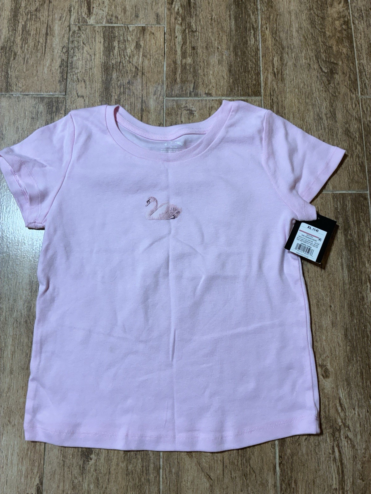 Art class girls swan tee size 10/12 large Play School Casual Or Sz 14