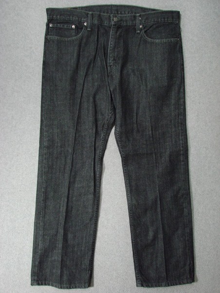 TD11431 2013 **LEVI’S** 514 SLIM STRAIGHT JEANS 38×30 (msr 39″x32″) BLACK