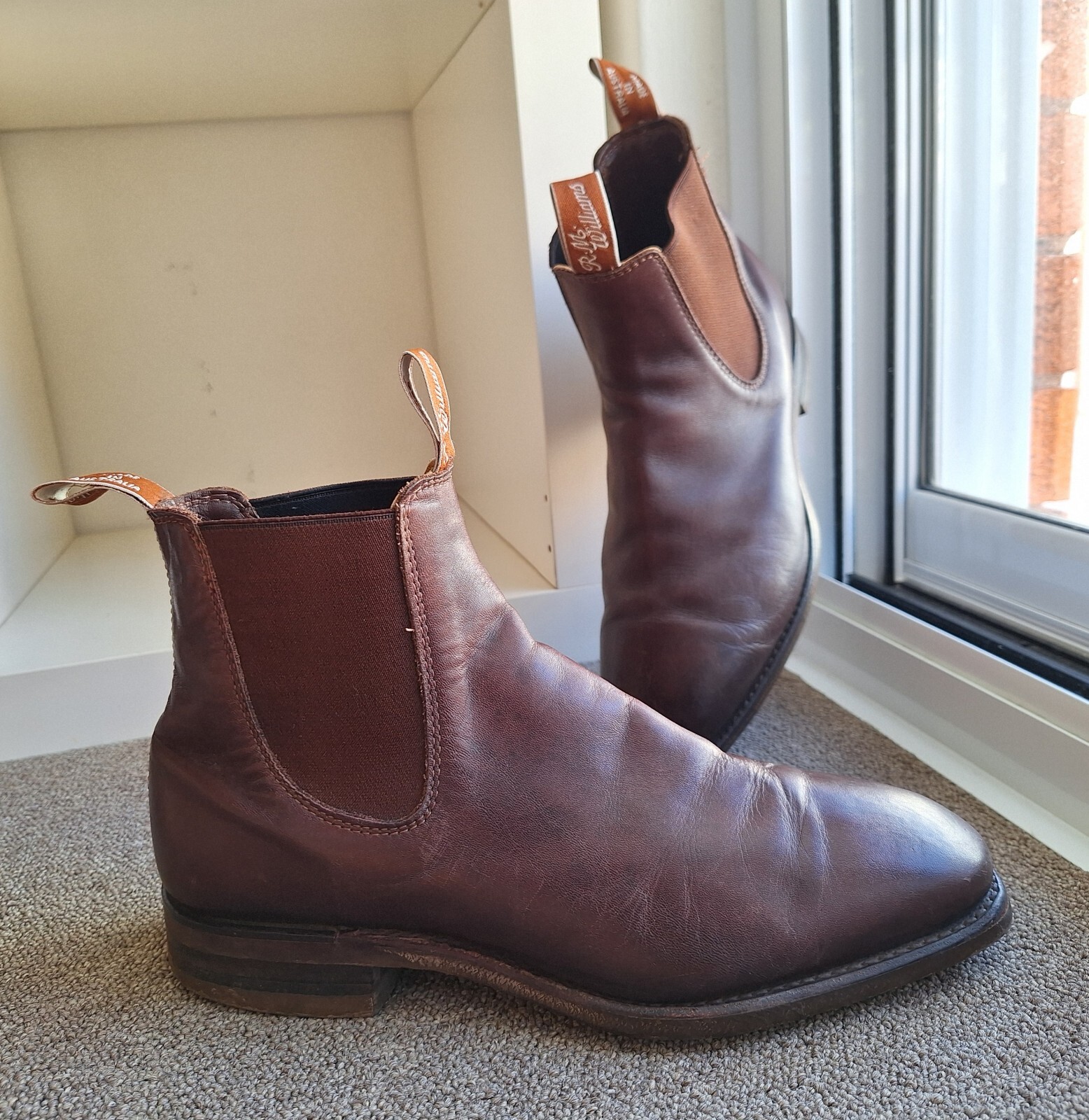 RM williams Leather Comfort Craftsman Chelsea Boots UK 7.5G US 8.5 Ladies 10