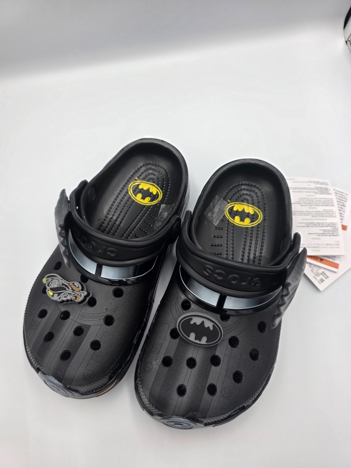 Batman Crocs Clogs Black Superhero DC Comics Charms Limited Style Shoes
