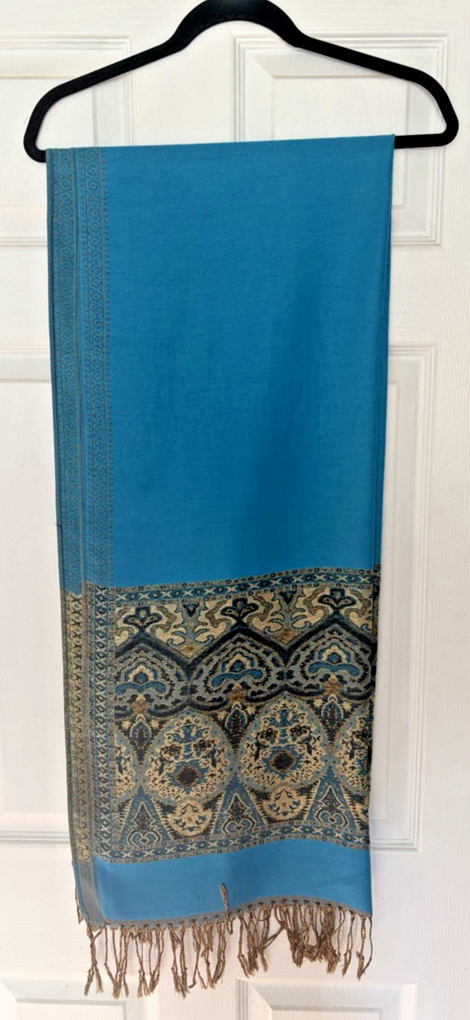 100% Pashmina Scarf Shawl Wrap Soft Lightweight Fringe Women’s Luxury 72 x 27