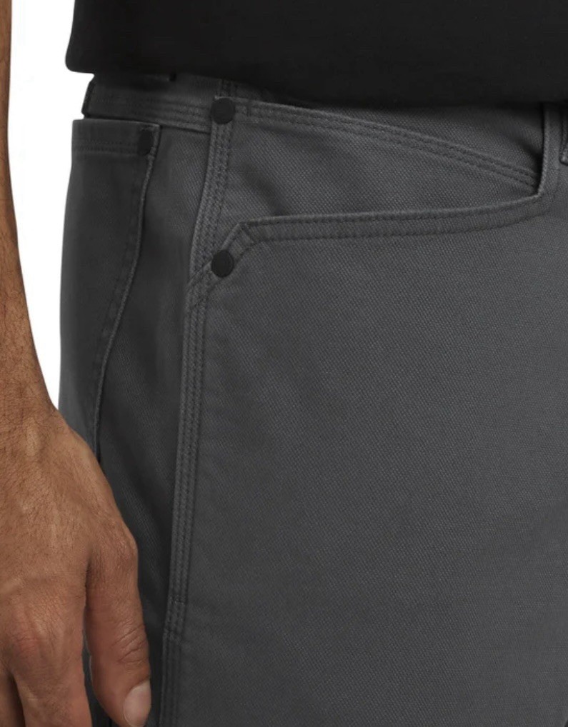 Wrangler Men’s Utility Pant Regular Fit Stretch Canvas Gray Size 40×32