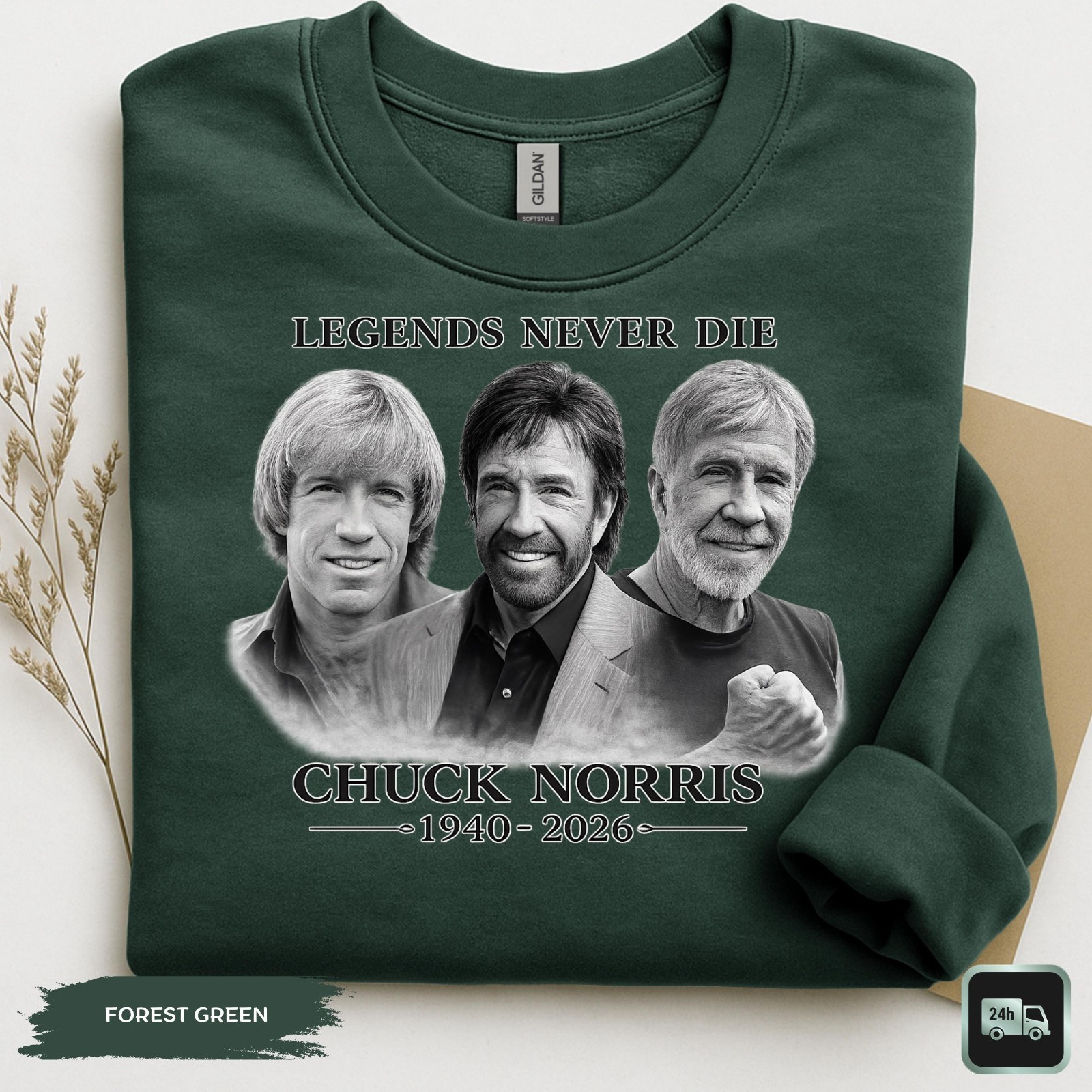Chuck Norris Legends Never Die Shirt, 1940-2026 RIP Legend Shirt, Gift For Her