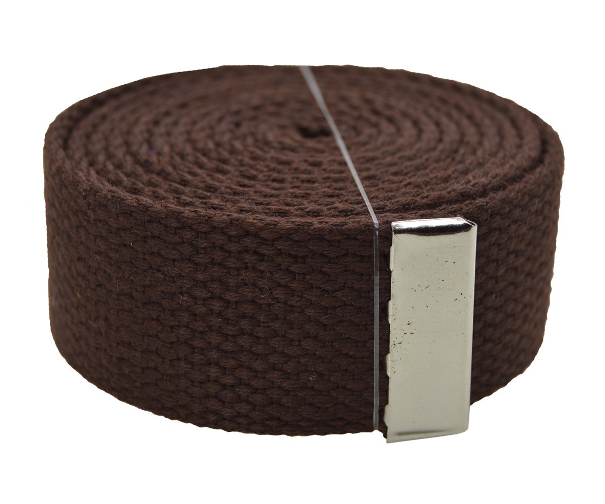 60″ Initial Canvas Web Military Belt & Buckle Black,White,Gray,Beige