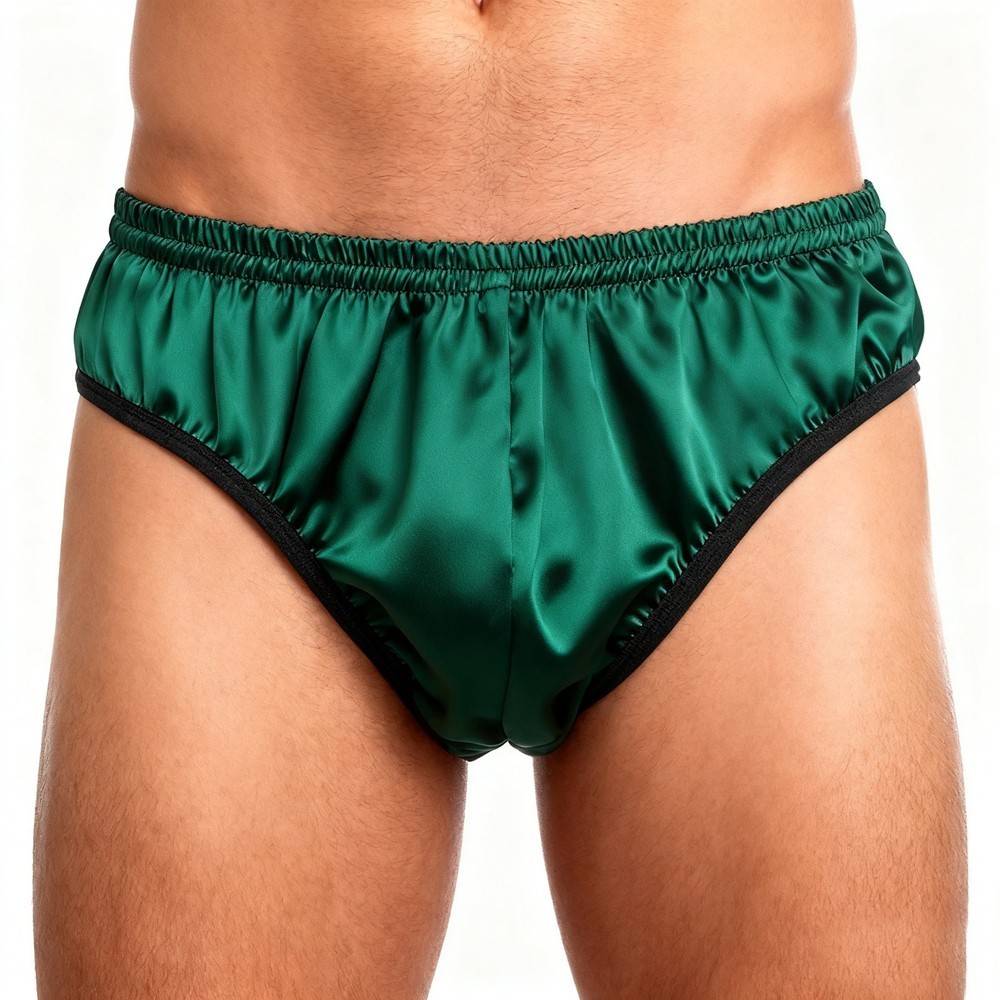 3 Pack Men’s 100% Silk Briefs – Comfort Daily Wear Underwear Sizes S-4XL