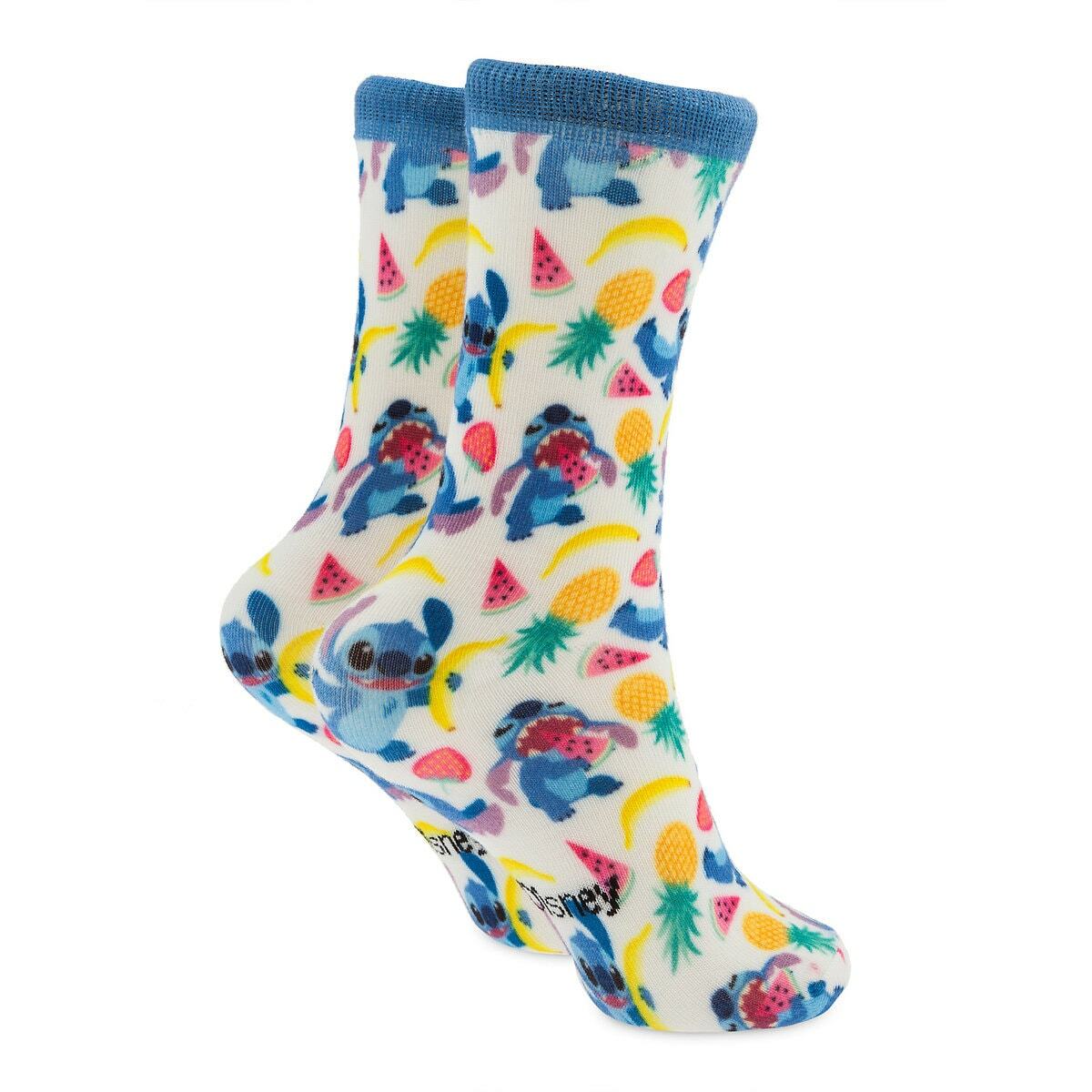 Disney Store Lilo and Stitch – Stitch Fruit Pattern Socks for Adults One Size