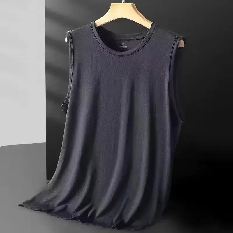 Men’s Ice Silk Mesh Vest Lightweight Sports Summer Wear Sleeveless T-shirt Tank