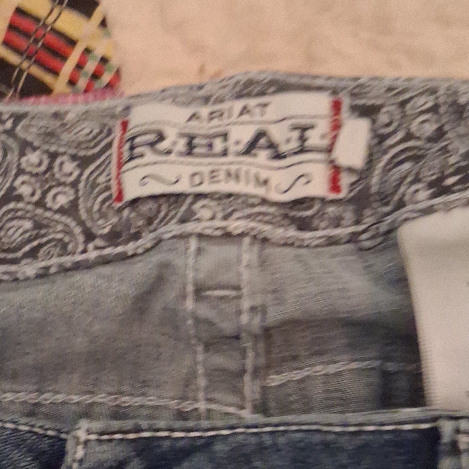 Ariat Women’s Bootcut Blue Denim Jeans Stretch Pockets Medium Wash Size 34